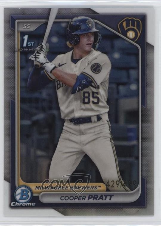 2024 Bowman Chrome Prospects Refractor /499 Cooper Pratt #BCP-137 yj0