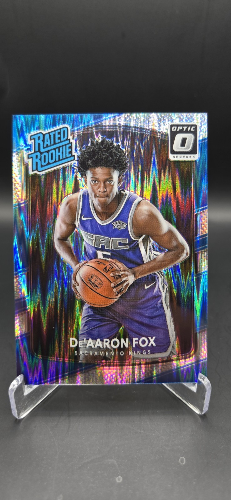 2017-18 Donruss Optic #196 De'Aaron Fox Rated Rookie Shock