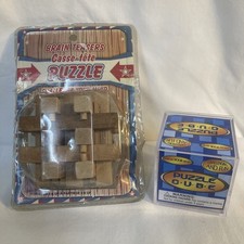 Brain Teaser Casse-Tete Real Wood 3-D Puzzle Puzzle Cube