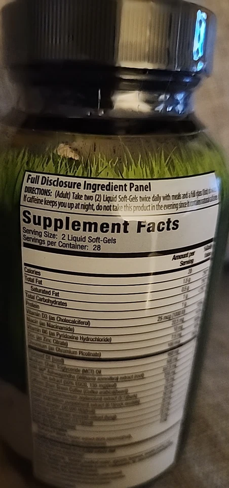 Irwin Naturals testosterona-quemador de grasa extra 56 cápsulas blandas líquidas Foto 2 de 4