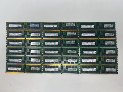 Lot of 18 HP 752369-081 Micron 16GB 2Rx4 PC4-2133P ECC RAM MTA36ASF2G72PZ