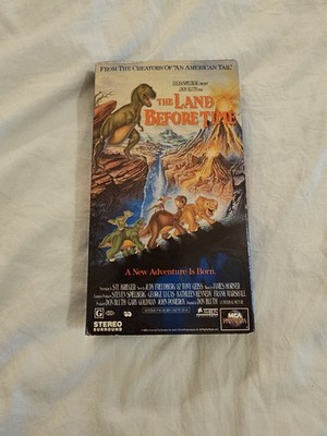 The Land Before Time VHS 1988 MCA Universal Slipcover Don Bluth