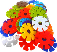 3839 Round Snowflakes Bird Toys, Pack 50, 1" Diameter