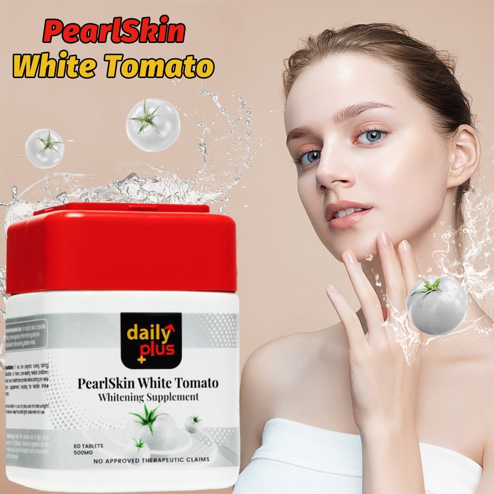 2Pack Daily Plus PearlSkin White Tomato 6 in 1 Skin Perfection Supplement 60Caps