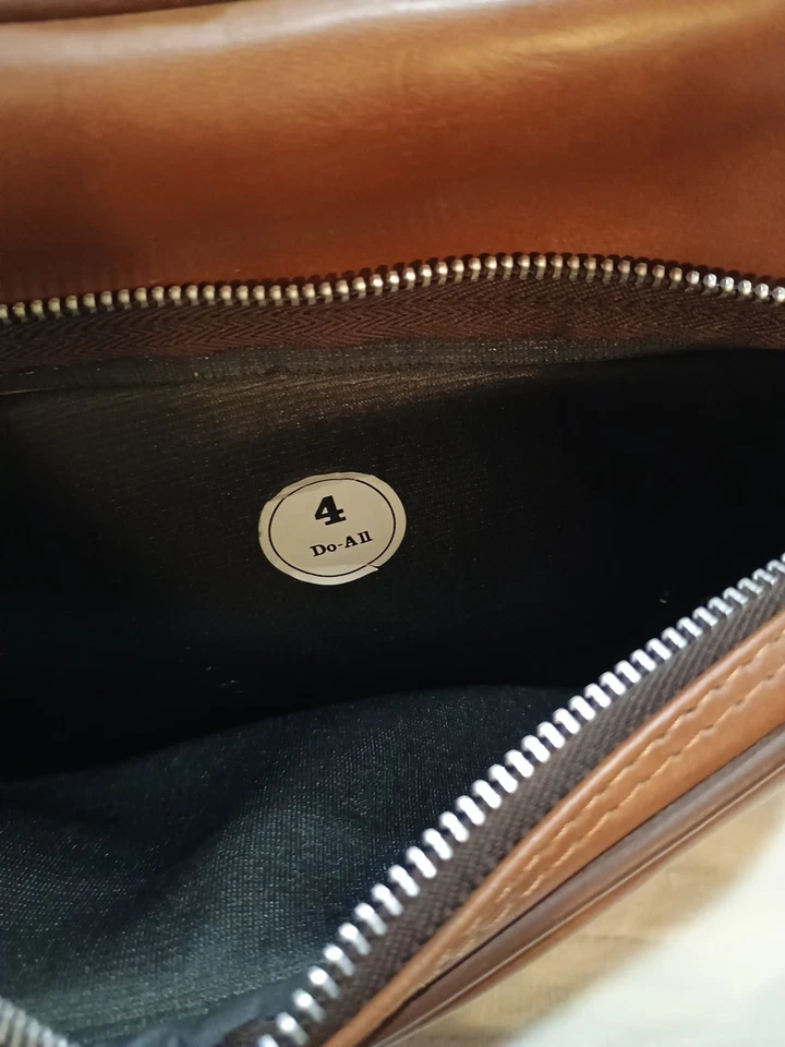 Bolso de Hombro Retro Coast S-1 Años 70 Cuero Marrón Tostado Cámara Fotográfica Fotografía Foto 2 de 4