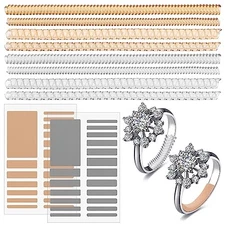  Invisible Ring Sizer Adjuster for Loose Rings, Gold, Transparent, Yellow, Gray