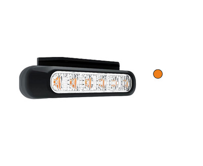 LED Frontblitzer Orange Warnleuchte ECE R65 Blitzleuchte 6 Blitzmuster Osram Led
