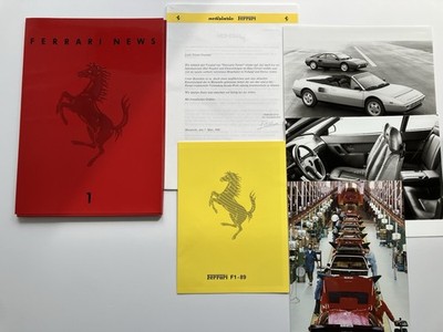Ferrari News | Mondial T Pressemappe | 538/89 | DE | 1989