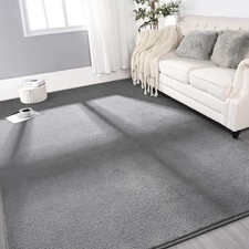 Large Ultra Soft Modern Area Rugs for Living Room Bedroom, 6x9 Feet Grey Thic...