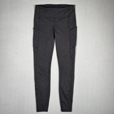 Lululemon Speed Up Tight 28'' Power Luxtreme Variegated Knit Black Heathered Sz 6