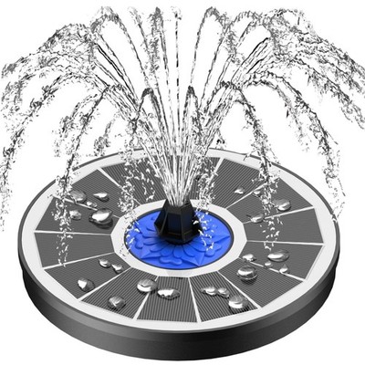 Solar Springbrunnen Gartenteich Vogelbad Wasserspiel mit 8 Düsen 3.5W Glas