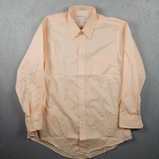 True Vintage Marshall Fields Dress Shirt Mens 16/32 Pink English Poplin USA Made