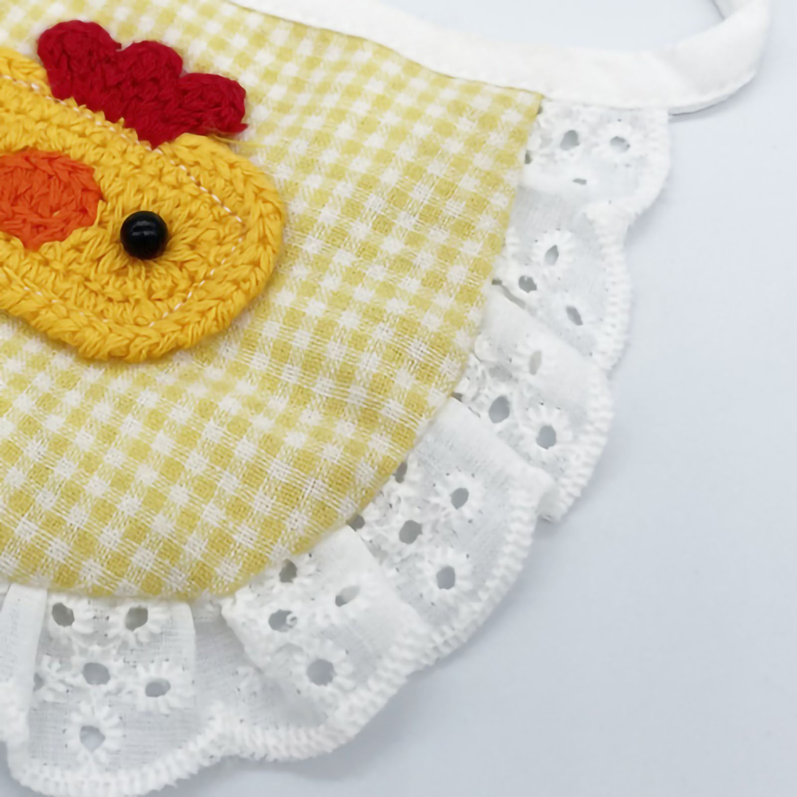 Pet Bandana Cotton Plaid Ventilate Cartoon Animal Pattern Dog Bibs For Part