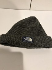 The North Face Beanie Gray Lined Knit Hat - Unisex - One Size
