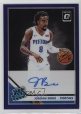 2019-20 Donruss Optic Rated Rookie Purple Prizm Signatures Jordan Bone Auto 1i9