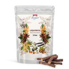 Licorice Mulethi Root Sticks, Glycyrrhiza 3.5 Ounce Pack of 1 , Yellow