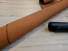 5-6oz SADDLE TAN BROWN SMOOTH GRAIN FIRM LEATHER HIDE PANEL,SHEET,SQUARE 23 s