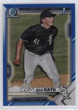 2021 Bowman Draft Chrome Blue Refractor 71/150 Wes Kath #BDC-43 0q4s
