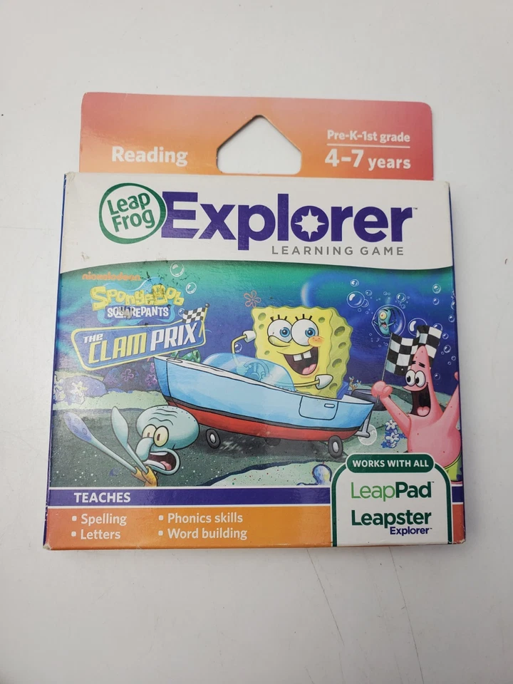 Leapfrog Explorer Learning game - Sponge Bob - the Clam Prix - New Sealed - Image 2 of 4