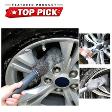 Microfiber Car Tire Brush Wheel Rim Cleaner Auto Detailing Tool