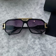 Cazal Tinted Sunglasses Legend 607/3 Big Rim Black Lenses Unisex Eyewear case