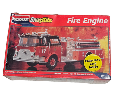 #ad #ad 2000 MONOGRAM SNAP TITE 1 32 FIRE ENGINE MODEL KIT 85 1213 SEALED RARE $19.50