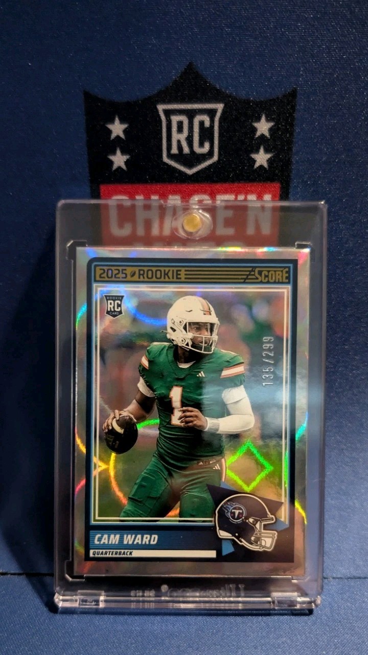 Cam Ward 2025 Score Rookies RC Circular Parallel /299 #13 Titans Circles