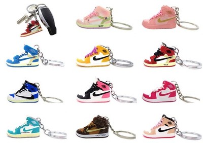 Mini Sneaker Schlüsselanhänger 3D Key Holder Schuh versch. Farben Auswahl neu