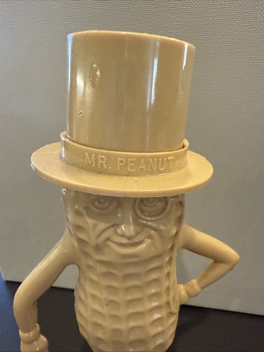 Vintage 1970s Planters Mr. Peanut Bank 9-inch Tan Advertising Item