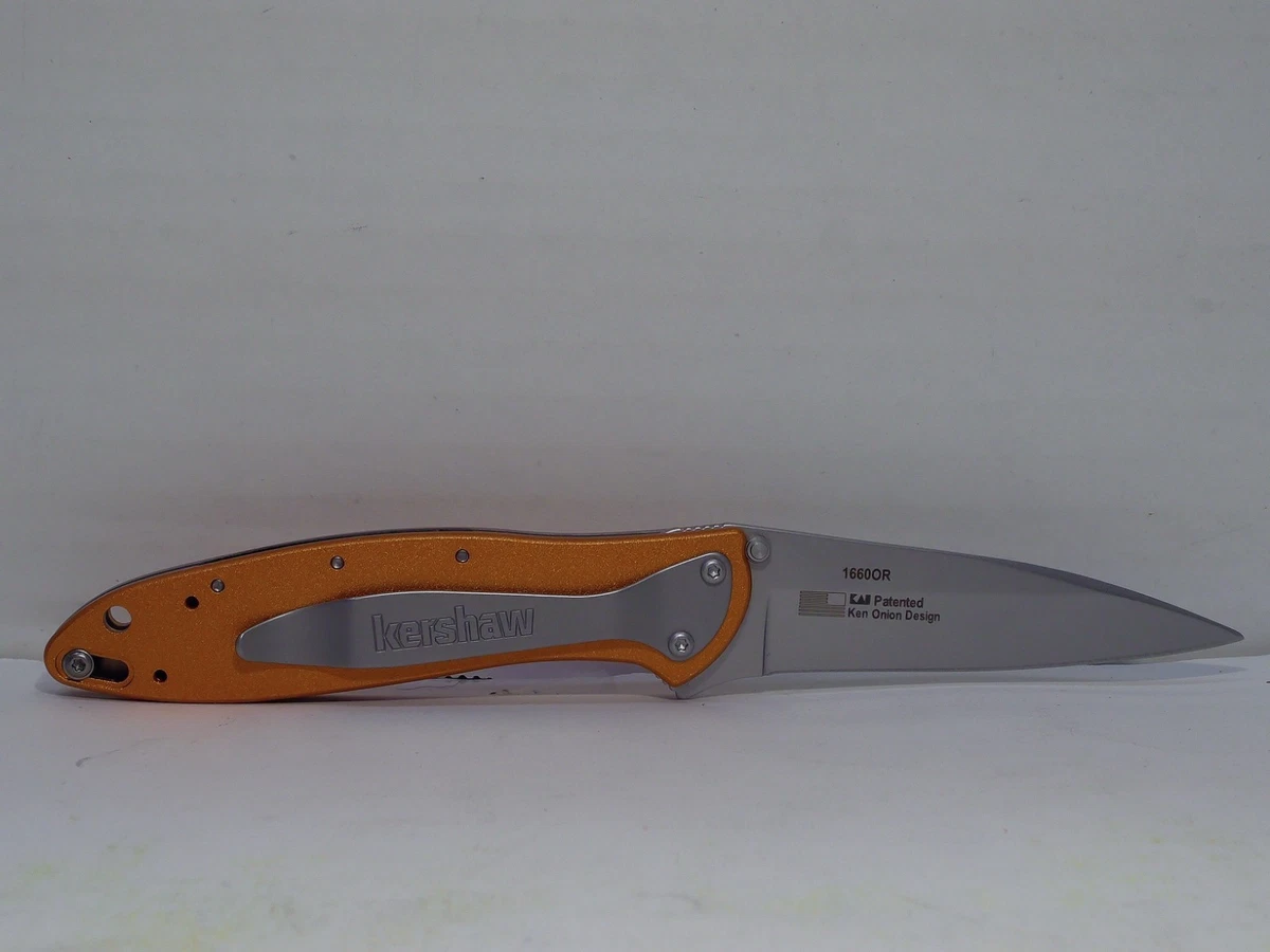 Kershaw Leek Orange Collectible Factory Manufactured Modern