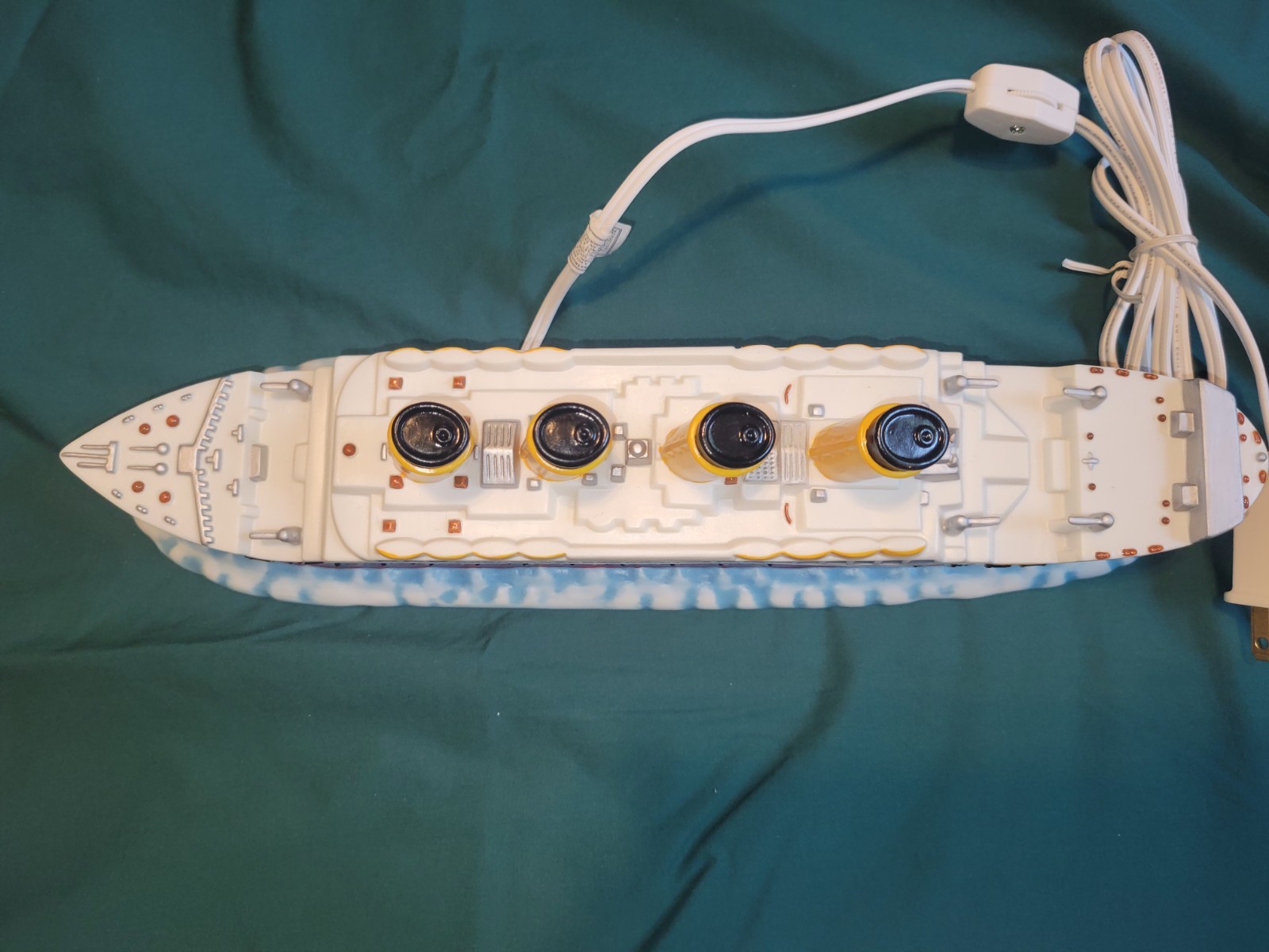 Vintage Titanic Night Light Enesco 1998 With Original Box- Works- 14 Inches Long