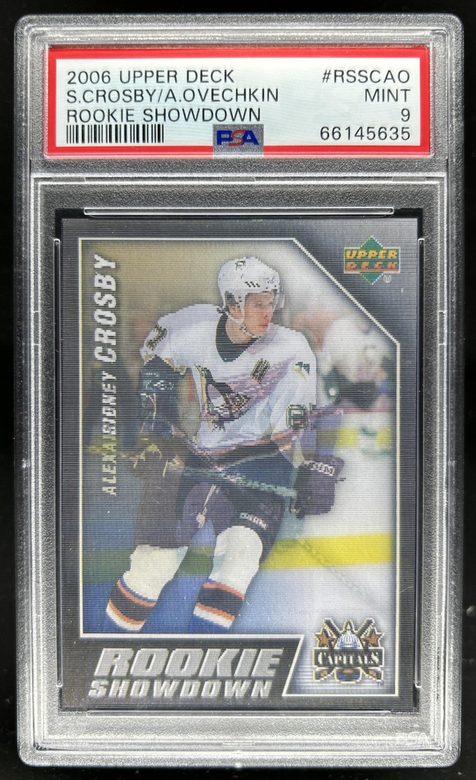 2005-06 Upper Deck Sidney Crosby Alexander Ovechkin Inserts RC #RS-SCAO PSA 9
