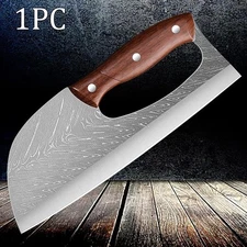 Stainless Steel Boning Knife Wood Handle Multipurpose Sharp Meat Cleaver