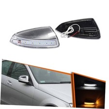 For Benz ML C-Class W204 C300 C350 C63 Clear Clear Lens Amber White LED
