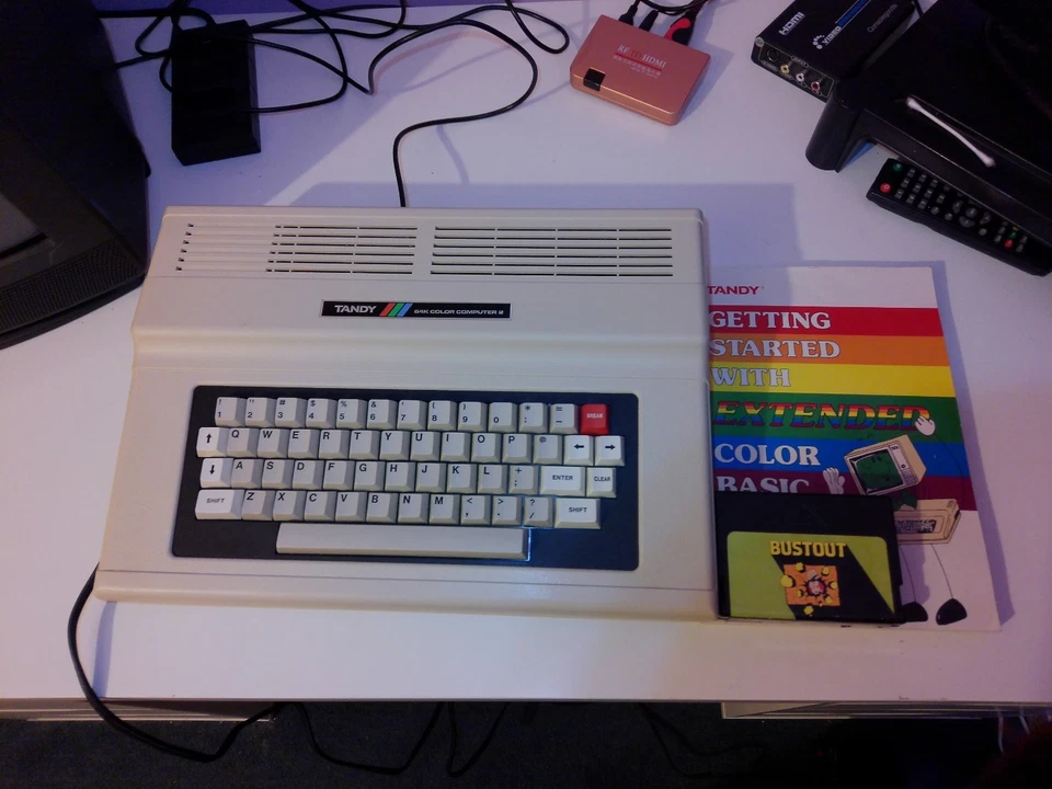 NTSC Radio Shack TRS-80 64K Color Computer 2 TESTED vintage retro games CoCo - Image 2 of 4