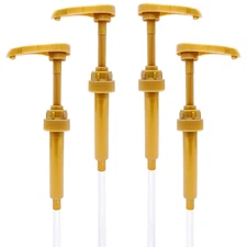 4Pcs Coffee Syrup Pumps: Compatible with 25.4Oz/750Ml Torani, Skinny and Other S