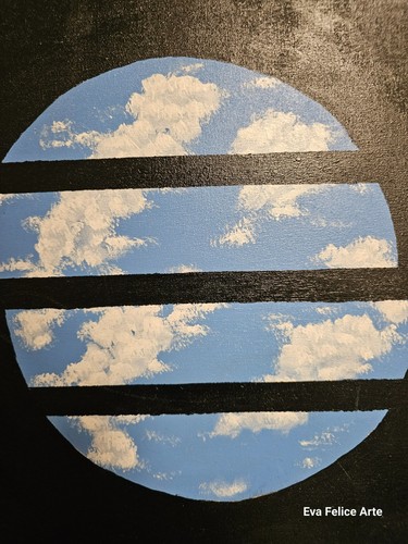 Original Acrylic Painting “Frammenti di cielo due” – Claudio Argento – Sky Art - Imagen 4 de 9