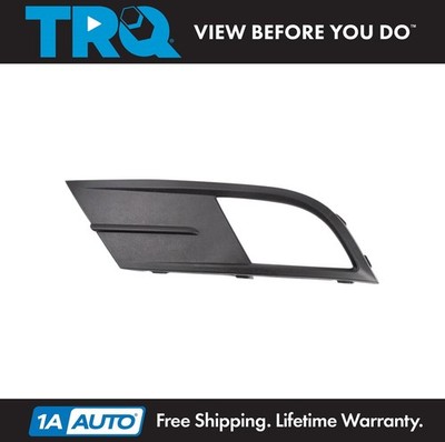 TRQ Front Left Fog Light Bezel Black Driver Side Fits 2015-2018 Volkswagen Jetta