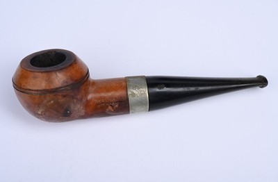 Vintage Real Briar Made in France Estate Tobacco Pipe EP Band 5.25''