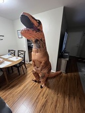 T-Rex Inflatable Dinosaur Costume Teen/Adult Halloween Party Cosplay Suit