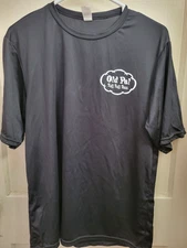 Adult Size Large Black Old Pa? Puf Puf Pass Short Sleeve T-Shirt