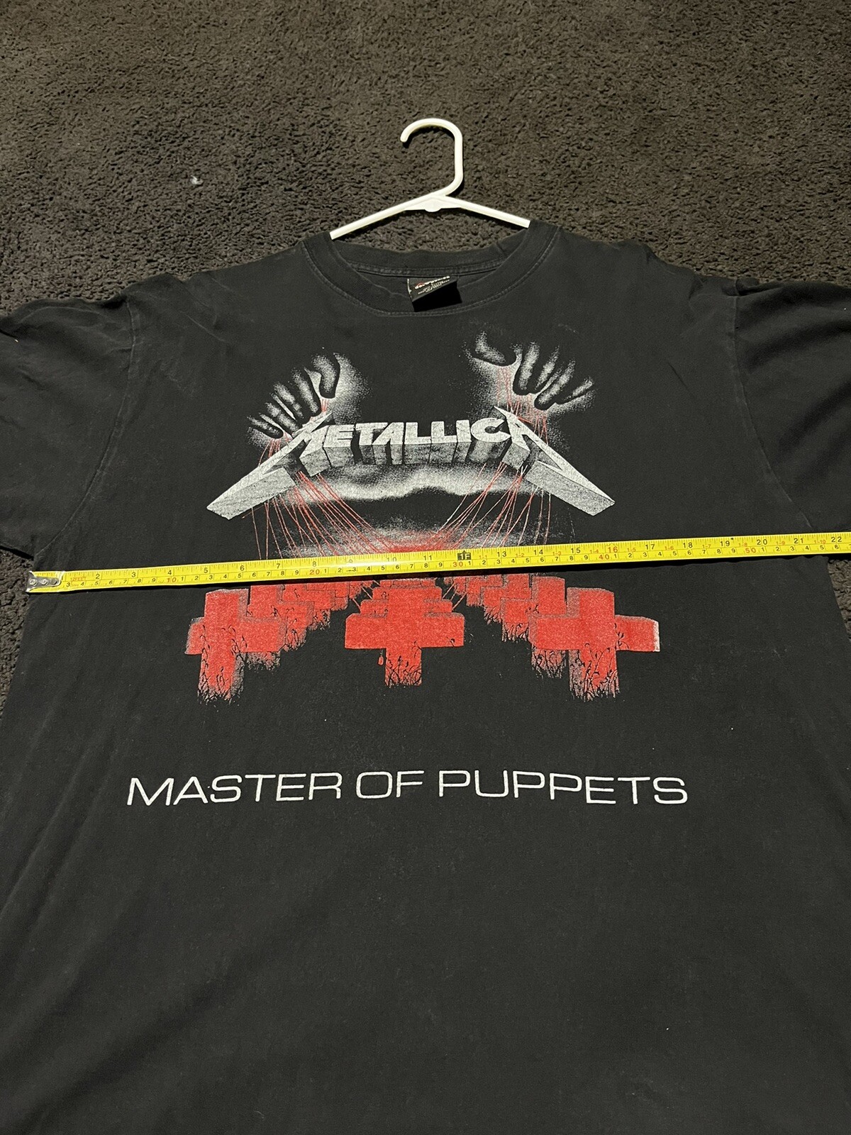 Vintage Metallica Master Of Puppets Logo Damage Sandm… Gem