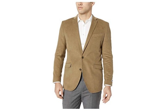 Corduroy Blazer, Tan 