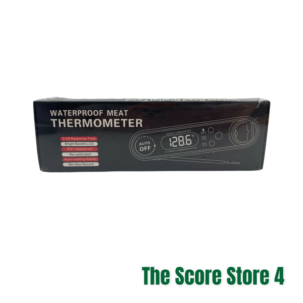 Meat Thermometer for Grilling and Cooking, Instant Read, Waterproof. New