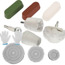 Auto Felgen Polierset 5-11tlg Chrom-Aluminium Polierpaste Politur Polierscheiben