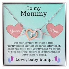 Mommy Necklace, Mom To Be Gift, Necklace Gift For Expecting Mom, Pregnancy Gift