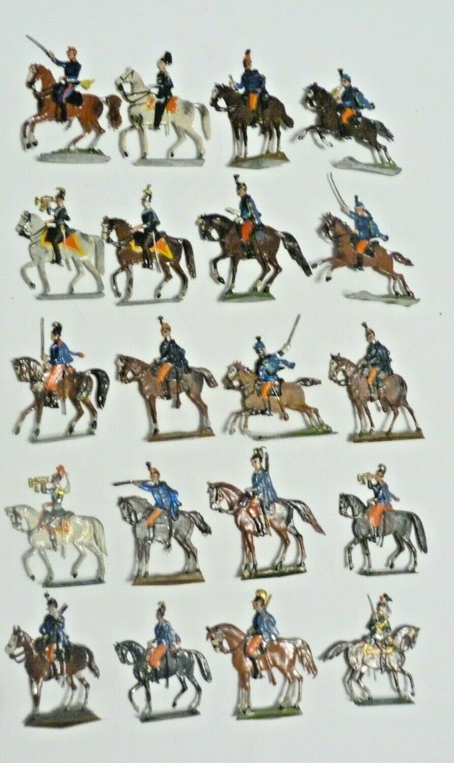 20 Zouaves 1870 En étain Peint Heinrichsen - Infanterie Française échelle 30mm