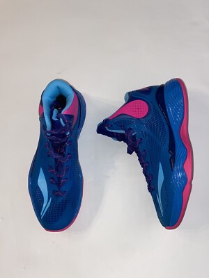 LI-NING SHADOW WALKER 2016 Mens Size 9.5 Blue/Pink South beach