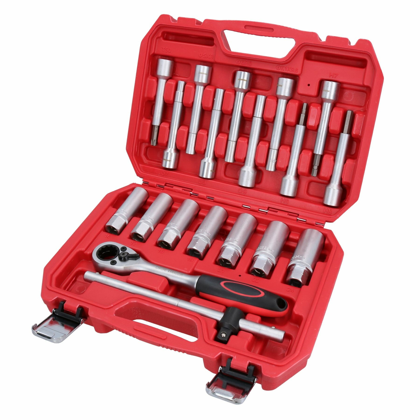 Shock Absorber Suspension Strut Nuts Remover + Installer 18pc Kit 1/2"" Drive