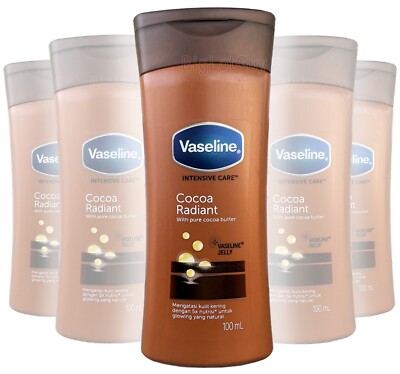 VASELINE Jelly Intensive Care  COCOA RADIANT Cream Lotion Moisturizer 100ml.
